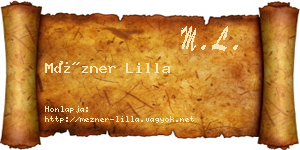 Mézner Lilla névjegykártya