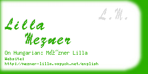 lilla mezner business card
